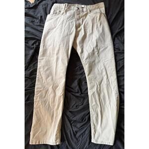 Wrangler Straight Fit Khaki Jeans Pants Mens Size 38 x 30